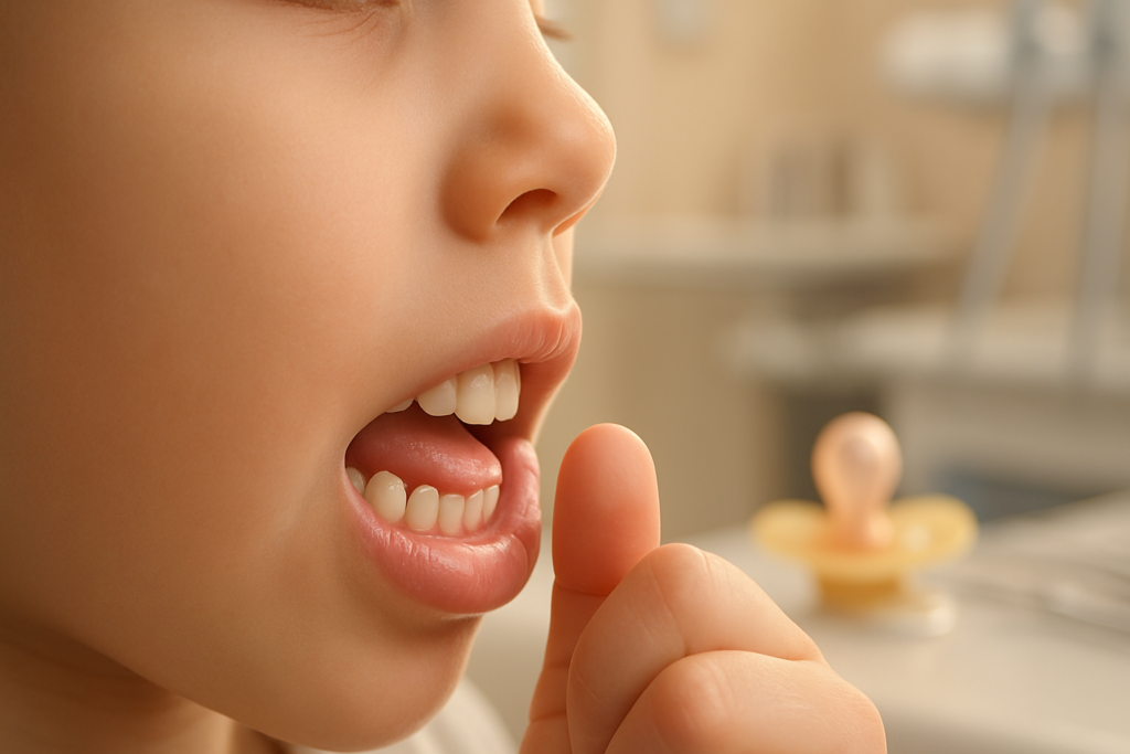 Hábitos bucais na infância que podem torcer os dentes permanentes